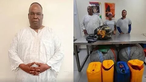 Daddy GO, two others arrested for attempting to smuggle illicit drugs in kegs of palm oil abroad.