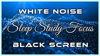 Pure White Noise Black Screen • Sleep, Study, Focus • 10 Hours