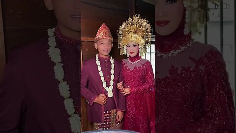 CANTIK SEKALI ! PENGANTIN PAKAIAN ADAT SUMATERA SELATAN - INDONESIA #shorts #short #shortvideo