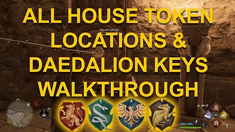 All House Token Locations - Daedalion Keys Walkthrough - Hogwarts Legacy