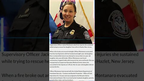 Supervisory Officer Jacqueline Montanaro EOW: Jan 13, 2023
