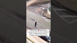 ADOLESCENTE ENTRA COM BOMA, ARMA FALSA E MACHADO EM ESCOLA NO INTERIOR DE SÃO PAULO.