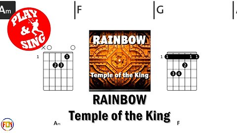 RAINBOW Temple of the King FCN GUITAR CHORDS & LYRICS