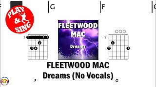 FLEETWOOD MAC Dreams FCN GUITAR CHORDS & LYRICS NO VOCALS