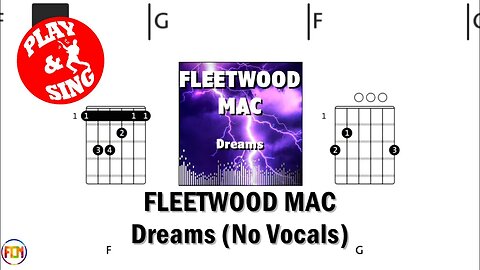 FLEETWOOD MAC Dreams FCN GUITAR CHORDS & LYRICS NO VOCALS