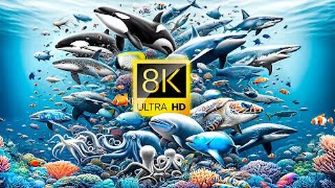 OCEAN ADVENTURES: Majestic Marine Life & Ocean Animals 60FPS 8K ULTRA HD