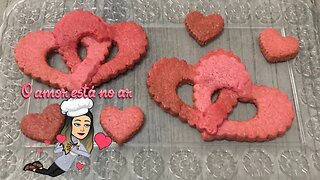 Corações Entrelaçados para o Valentine's Day - Valentine's Day Cookies -