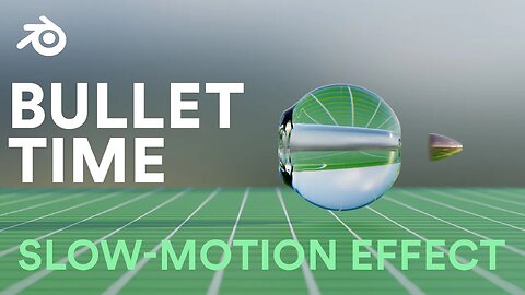 Slow Motion Bullet Effect Blender 3D Dynamic Paint