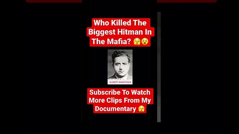 Who Killed The Biggest Hitman In The Mafia? 🫣😵 Albert Anastasia #mafia #hitmam #joeygallo #gambino