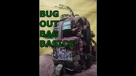 Emergency Outdoors Bug Out Bag Basics