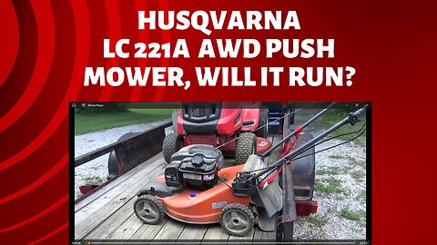 husqvarna push mower, will it run?