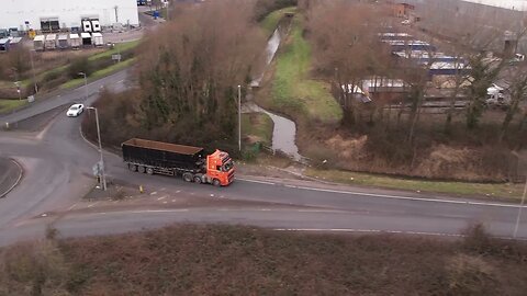 FH12 Volvo With Bulk Scrap Metal Trailer - Welsh Drones Trucking