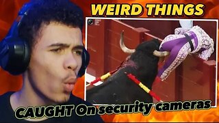 WEIRD THINGS CAUGHT ON SECURITY CAMERAS 😳
