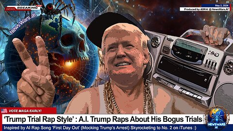 NEW A.I. TRUMP RAP SONG RELEASED! 'Trump Trial Rap Style ' -- Produced by NewsWars.AI