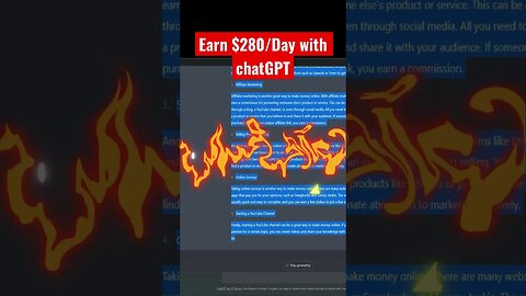 Earn $280/Day with chatGPT and YouTube Automation