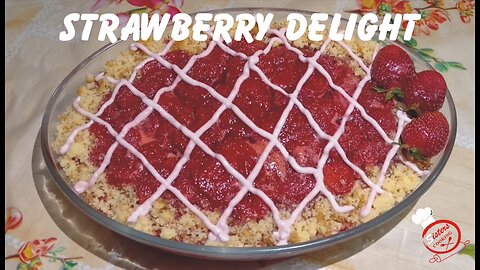 Strawberry Delight Recipe | Strawberry Trifle Recipe | Creamy Strawberry Dessert