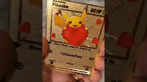 RARE GOLD POKÉMON CARD FOR VALENTINES DAY