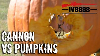 37mm Cannon vs Pumpkins!