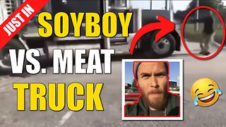 Animal Rights Activist Tried To Stop Meat Truck Then This Happened...