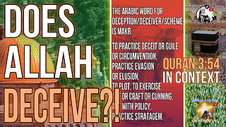 Does Allah DECEIVE? Quran 3:54