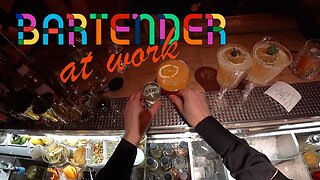 Bartender at work/Episode 1 #GoPRo Passion fruit, vanilla, mint and bubbles by Mr.Tolmach