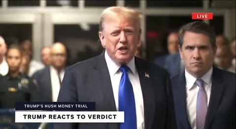 BREAKING: Donald Trump reacts to the Manhattan jury's guilty verdict