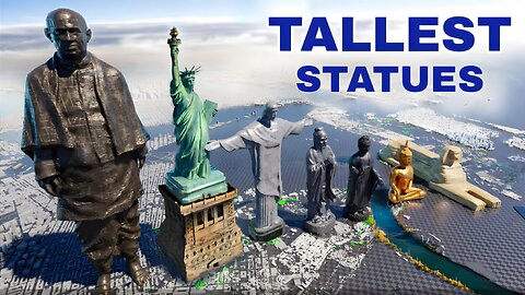 Tallest Statues In The World 3d Comparison