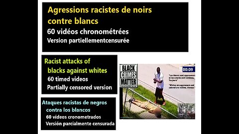 (Eng.Fra.Esp) Blacks attacking Whites _ Noirs attaquant blancs _ Negros atacando a los blancos.
