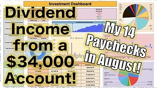 How much my Dividend Growth Portfolio paid me in the Month of August!