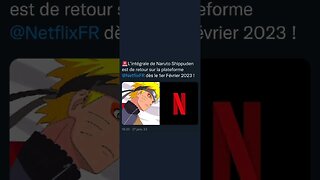 🚨L’intégrale de Naruto Shippuden est de retour sur la plateforme @NetflixFR dès le 1er Février 2023