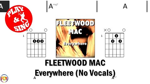 FLEETWOOD MAC Everywhere FCN GUITAR CHORDS & LYRICS NO VOCALS