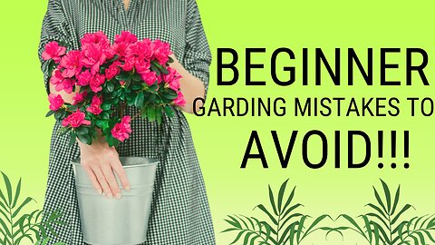 Beginner Gardening Mistakes to Avoid!!!!!