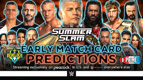 WWE SummerSlam 2024 - Match Card Predictions