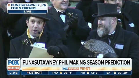 Punxsutawney Phil Makes His Winter Prediction