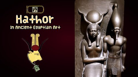 Hathor the Cow Goddess of love and beauty in Ancient Egyptian Art