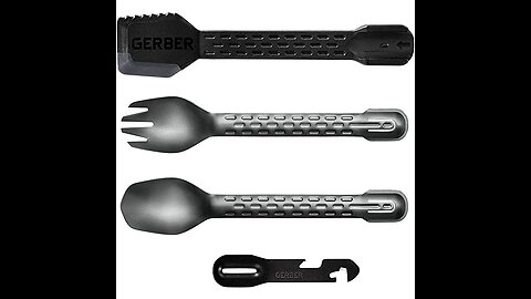 Gerber Gear 31-003463N ComplEAT Camping Utensils Cooking Tool Set, Onyx