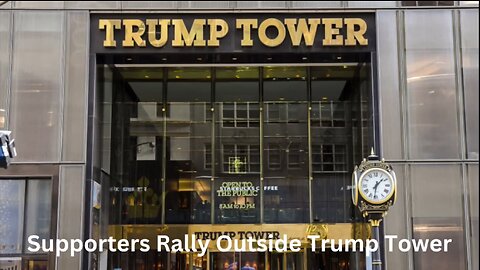 Live - Supporters of President Trump Rally Outside Trump Tower