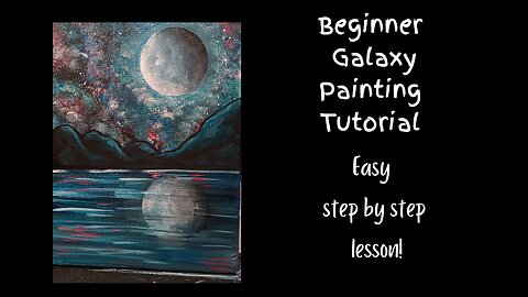Easy Galaxy Painting Perfect for Beginners