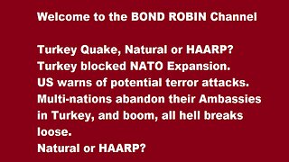 Turkey Quake Natural or HAARP