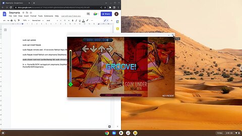 How to install Stepmania on a Chromebook