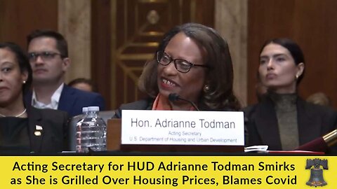 Acting Secretary for HUD Adrianne Todman Smirks as She is Grilled Over Housing Prices, Blames Covid