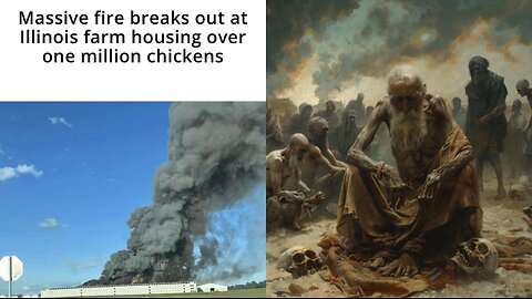 Massive fire breaks out at Illinois farm housing over one million chickens (FAMINE)