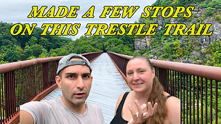 OH AND TRAINS USED TO RUN HERE! | Rosendale Trestle