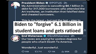 Biden “forgives” 6.1 billion in art student loans
