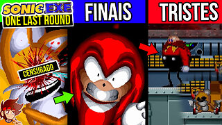 Sonic exe One Last Round 😈| Todos os Finais Eggman Tails e Knuckles