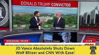 JD Vance Absolutely Shuts Down Wolf Blitzer and CNN With Ease!