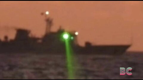 China ship hits Filipino coast guard with laser