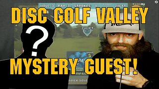 Disc golf valley with a surprise guest