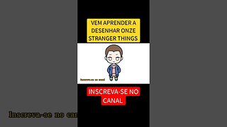 COMO DESENHAR ONZE STRANGER THINGS FÁCIL #desenho #shorts #strangerthings