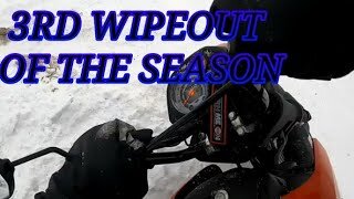 The Worst Snow I Have Rode In With The Honda Navi